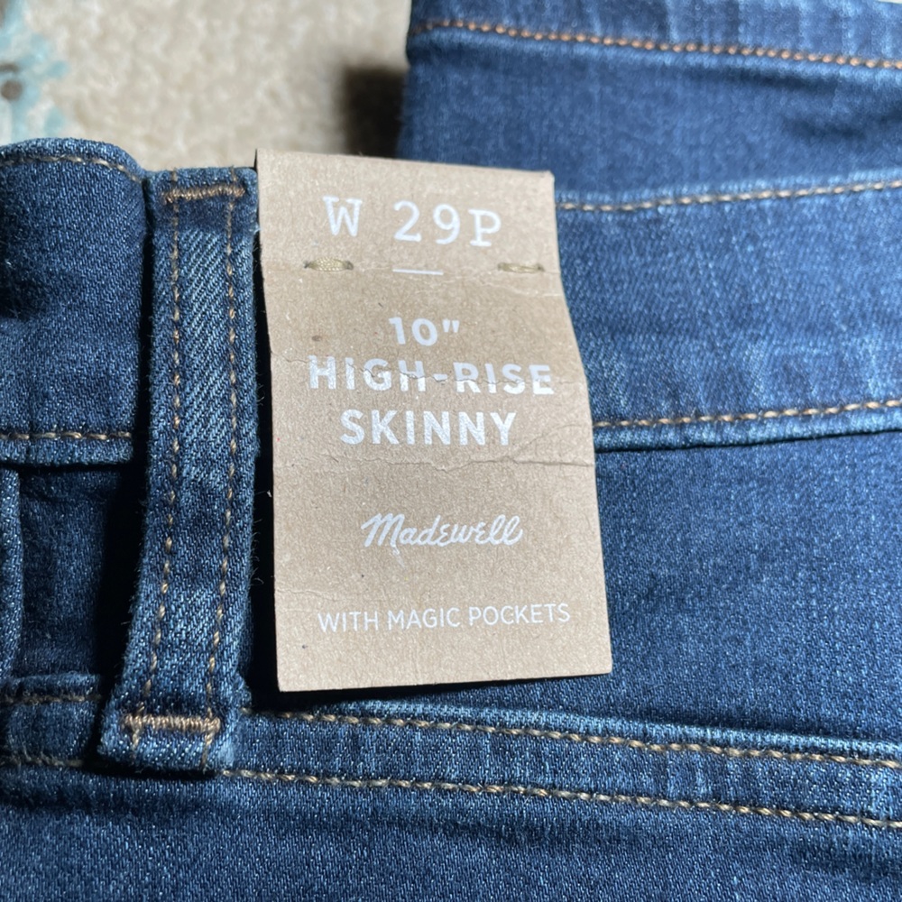 NWT Madewell Women's Skinny Jeans - Dark Blue